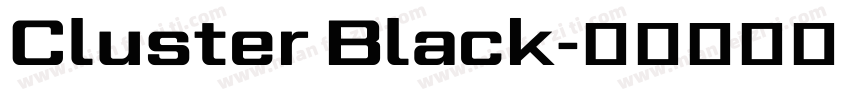 Cluster Black字体转换